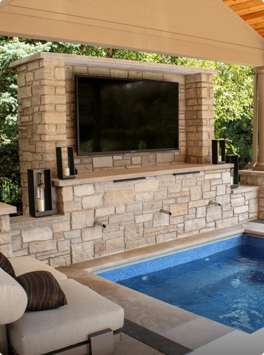 Set the stage for relaxation with stylish seating, plush lounges, and vibrant pillows for comfort and visual appeal.